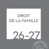 Mémento Droit de la famille 2026-2027