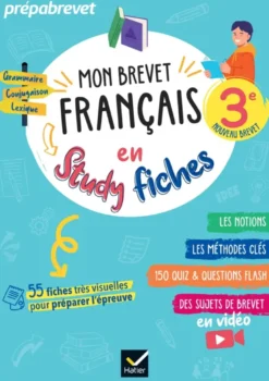 Mon brevet Français en studyfiches - 3e - Brevet 2027