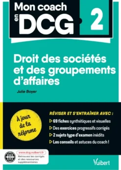 Mon Coach en DCG 2 : Droits des sociétés - A jour de la réforme 2026
