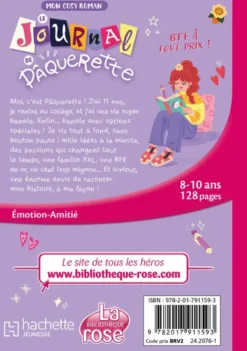 Mon cosy roman : Le journal de Pâquerette, Tome 01 - BFF à tout prix !