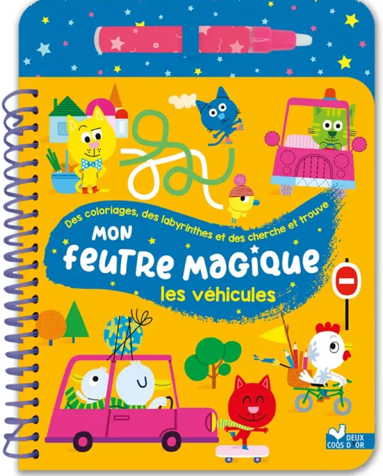 Mon feutre magique les véhicules - avec feutre à réservoir d'eau