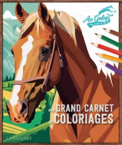 Mon grand carnet de coloriages AU GALOP