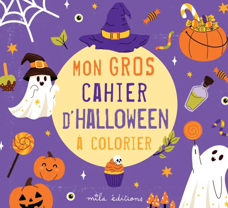 Mon gros cahier d'Halloween à colorier