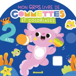 Mon gros livre de gommettes et coloriages - 2 ans