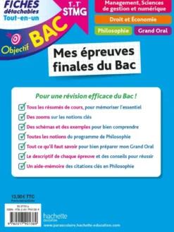 Objectif BAC Fiches Tout-en-un 1re et Term STMG - Mes épreuves finales du Bac
