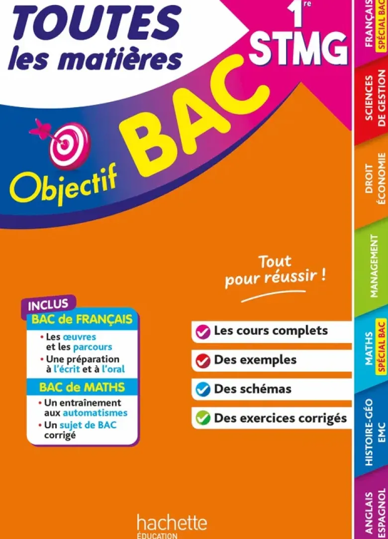 Objectif BAC 2027 - 1re STMG Toutes les matières