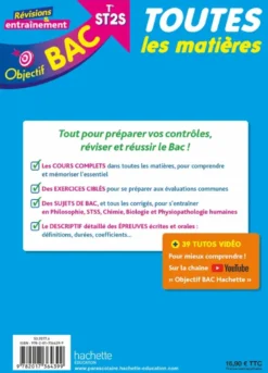 Objectif BAC 2027 - Terminale ST2S Toutes les matières