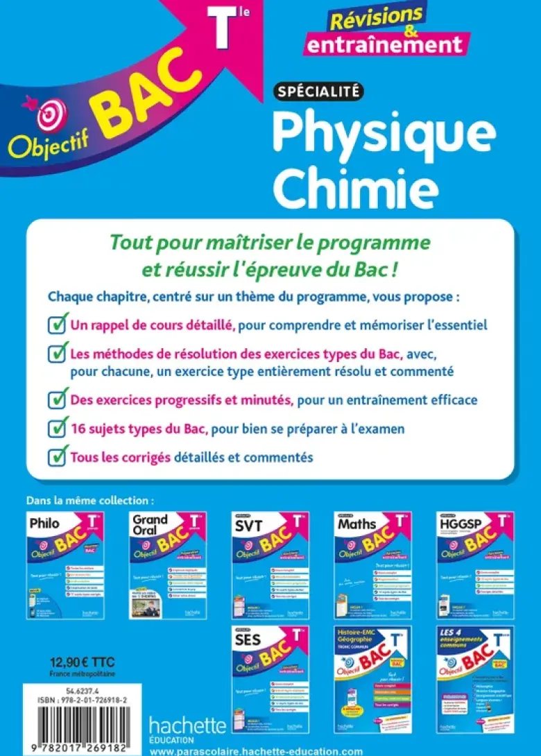 Objectif BAC 2027 - Tle spécialité Physique Chimie