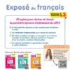 Objectif CRPE 2027-2028 - Exposé de Français- 20 sujets corrigés - Épreuve orale d'admission L3