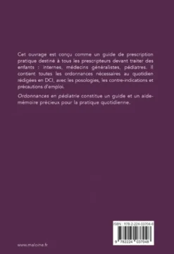 Ordonnances en pédiatrie 2025, 5e éd.