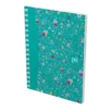 OXFORD Carnet Flowers A6 Petits Carreaux 5mm 100 Pages Reliure Intégrale Couverture Carte Coloris Assortis