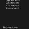 Page à la main. Lucinda Childs et les pratiques de danse lettrée