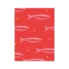 Petit carnet Sardines roses - pages blanches
