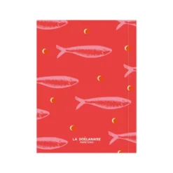 Petit carnet Sardines roses - pages blanches