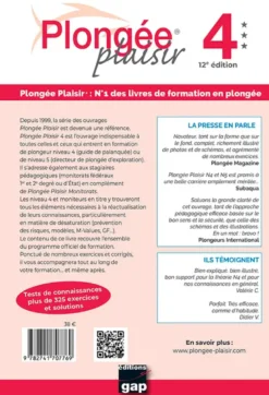 Plongée Plaisir Niveaux 4 et 5 - 12ème édition