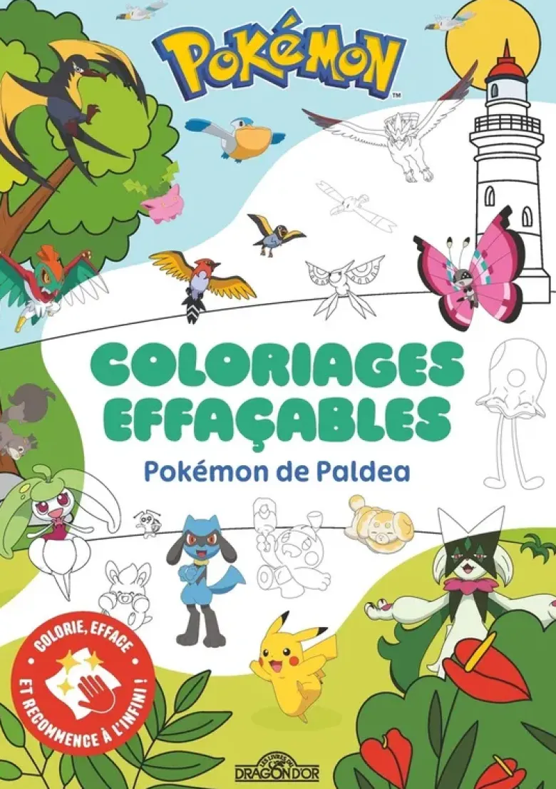 Pokémon de Paldea - Coloriages effaçables