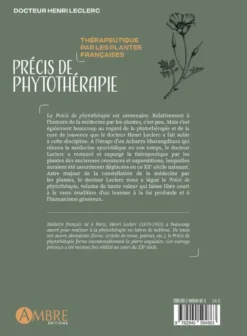 Précis de phytothérapie - Thérapeutique par les plantes françaises
