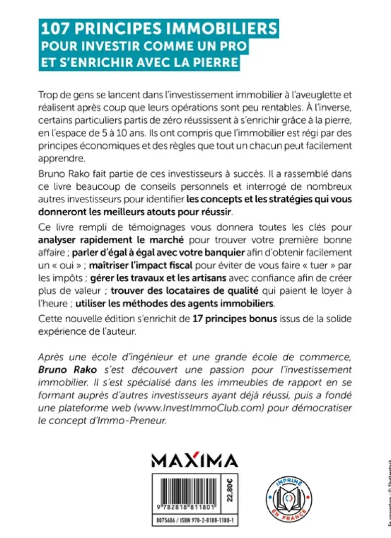107 principes immobiliers pour investir comme un pro et s'enrichir avec la pierre - 2e éd.