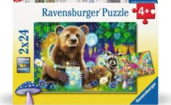 Puzzle Adorables Amis Bois 2x24