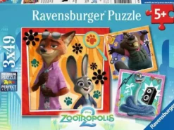 Puzzle Disney Zootopie 3x49 Pièces