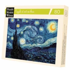 Puzzle - Nuit Etoilé - Vincent Van Gogh - 80 pièces