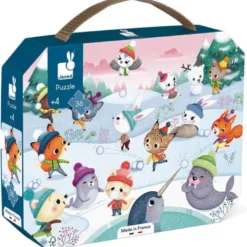 Puzzle 36 pcs - Bataille de boules de neige