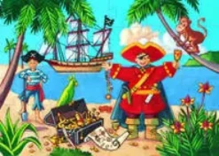 Puzzle 36 pcs - Le pirate et son trésor