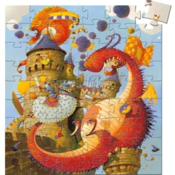 Puzzle 56 Pcs - Vaillant Et Le Dragon
