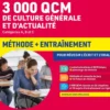 3000 QCM de culture générale et d'actualité - Méthode et entraînement - Concours 2026-2027