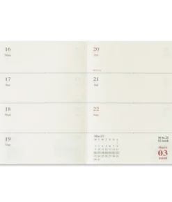 Recharge agenda Passeport 2026 Traveler's Notebook