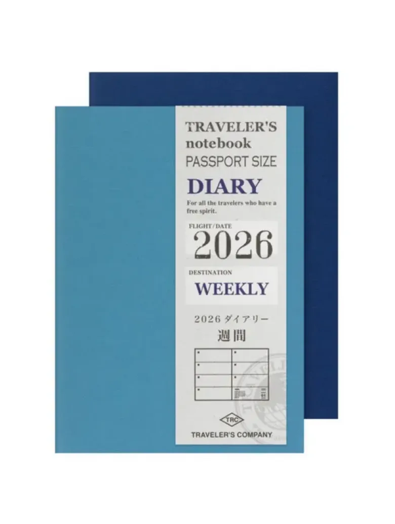Recharge agenda Passeport 2026 Traveler's Notebook