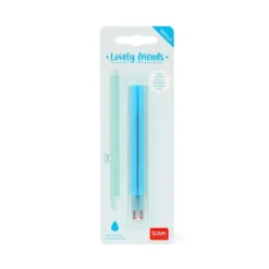 2 Recharges Stylo Lovely FriendsSet de 2 Recharges pour Stylo à Encre Gel - Lovely Friends Bleu Ciel