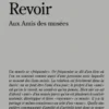 Revoir - Aux Amis des musées