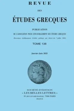 Revue des études grecques