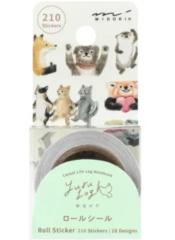Rouleau de Stickers Yuru Log - Animaux