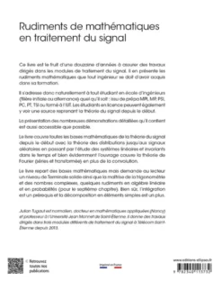 Rudiments de mathématiques en traitement du signal