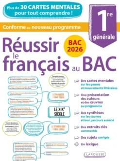 Réussir le français au Bac en cartes mentales spécial BAC 2026