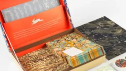 Set Correspondance Marbled paper design