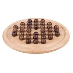 Solitaire Jeu En Bois Hetre Billes En Bois