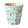 Tasse en Mélamine Imprimé Bleu Océan