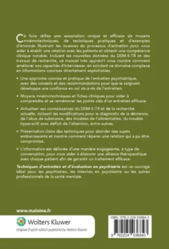 Techniques d'entretien et d'évaluation en psychiatrie, 2e éd