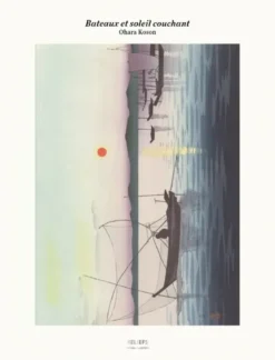 Tirage - Bateaux et soleil couchant