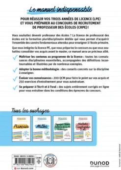 Toute la licence Professorat des écoles - Mathématiques