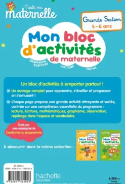 Toute ma maternelle - Mon bloc d'activités de maternelle - Grande Section (nouveaux programmes)