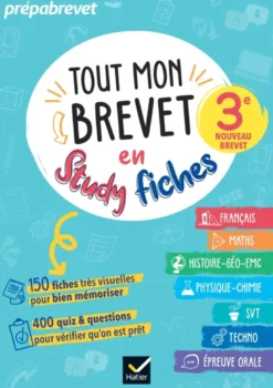 Tout mon brevet 2027 en studyfiches - 3e (toutes les matières)