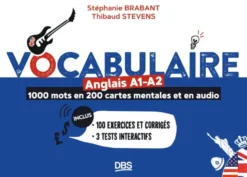 Vocabulaire anglais A1-A2 en 1000 mots, 200 cartes mentales et en audio