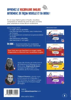 Vocabulaire anglais B1 B2 en 2000 mots, 200 cartes mentales et en audio