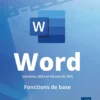 Word (versions 2024 et Microsoft 365) - Fonctions de base